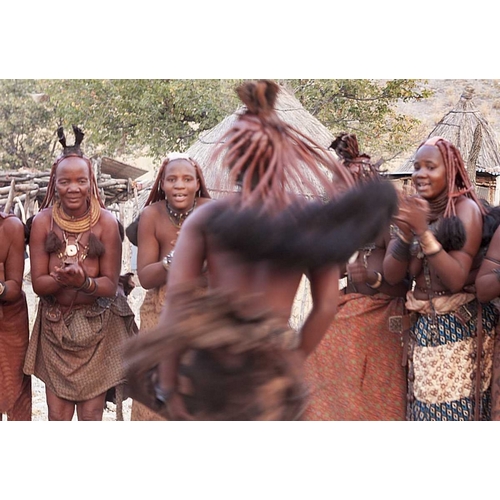 Namibia, Opuwo Himba woman during a dance